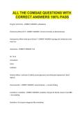 ALL THE COMSAE QUESTIONS WITH &NewLine;CORRECT ANSWERS 100&percnt; PASS 