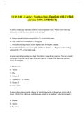 NURS 3100 - Chapter 4 Nutrition Quiz- Questions with Verified &NewLine;Answers &lpar;100&percnt; CORRECT&rpar;