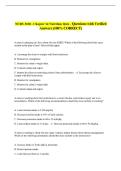 NURS 3100 - Chapter 14 Nutrition Quiz - Questions with Verified &NewLine;Answers &lpar;100&percnt; CORRECT&rpar; 