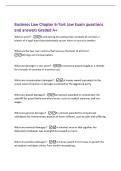 Business Law Chapter 6-Tort Law Exam questions&NewLine;and answers Graded A&plus;