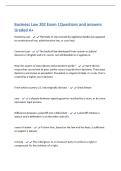 Business Law 202 Exam 1Questions and answers&NewLine;Graded A&plus;