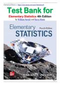 Test Bank for Elementary Statistics 4th Edition by William Navidi and Barry Monk isbn-9781260727876 LATEST&excl;&excl;&excl;