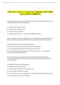 NURS 3100 - Chapter 11 Nutrition Quiz - Questions with Verified &NewLine;Answers &lpar;100&percnt; CORRECT&rpar;