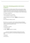 Bus-to-Bus&period; Marketing questions and answers&NewLine;Graded A&plus;