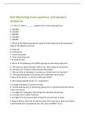 BUS Marketing Exam questions and answers&NewLine;Graded A&plus;