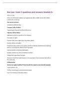 Bus Law- Exam 2 questions and answers Graded A&plus;