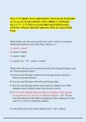 WGU C777 OBJECTIVE ASSESSMENT TEST BANK WITH 400&plus;&NewLine;ACTUAL EXAM QUESTIONS AND CORRECT ANSWERS &vert;&NewLine;WGU C777 &vert; C777 FINAL EXAM PREP QUESTION BANK &vert;&NewLine;NEWEST UPDATE 2026&sol;2027 &lpar;BRAND NEW&rpar; GUARANTEED&NewLine;PASS&period;