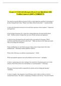 Chapter 8 NURS3100 &lpar;Biological Basis&rpar; Exam Questions with &NewLine;Verified Answers &lpar;100&percnt; CORRECT&rpar; 