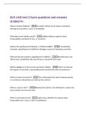 BUS LAW test 2 Exam questions and answers&NewLine;Graded A&plus;