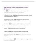 Bus Law Test 1 Exam questions and answers&NewLine;Graded A&plus;