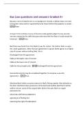 Bus Law questions and answers Graded A&plus;
