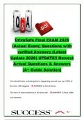 DriveSafe Final Exam 2026 &ndash; Actual Driving Test Questions and Verified Answers &ndash; Driver Safety