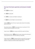 Bus Law Final Exam questions and answers Graded&NewLine;A&plus;