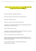 NURS 3100 Exam 1 Study Guide PT 2&period; &lpar;UCONN&rpar; Questions with &NewLine;Verified Answers &lpar;100&percnt; CORRECT&rpar; 