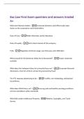 Bus Law Final Exam questions and answers Graded&NewLine;A&plus;