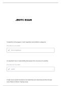 JROTC INTRODUCTION QUESTIONS AND VERIFIED ANSWERS&period;&period;