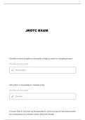 JROTC MIDTERM QUESTIONS AND VERIFIED ANSWERS
