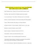 NURS 3100 Health Assessment Exam 2 Study Guide Questions &NewLine;with Verified Answers &lpar;100&percnt; CORRECT&rpar;