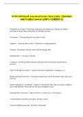 NURS 3100 Health Assessment Exam 1 Study Guide - Questions &NewLine;with Verified Answers &lpar;100&percnt; CORRECT&rpar; 