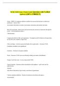 NURS 3100 Exam 4 Study Guide Questions with Verified &NewLine;Answers &lpar;100&percnt; CORRECT&rpar;