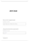 ARMY JROTC LET 1-4 QUESTIONS AND VERIFIED ANSWERS