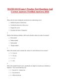 MATH 2414 Exam 1 Practice Test Questions And Correct Answers &lpar;Verified Answers&rpar; 2026