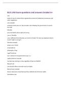 BUS LAW Exam questions and answers Graded A&plus;&NewLine;Law