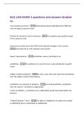 BUS LAW EXAM 2 questions and answers Graded&NewLine;A&plus;