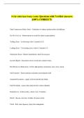NUR 3100 Final Study Guide Questions with Verified Answers &NewLine;&lpar;100&percnt; CORRECT&rpar;