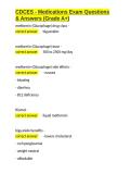 CDCES - Medications Exam Questions & Answers &lpar;Grade A&plus;&rpar;&period;docx&NewLine;&NewLine;