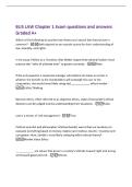 BUS LAW Chapter 1 Exam questions and answers&NewLine;Graded A&plus;