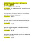 CDCES Exam Questions & Answers &lpar;Grade A&plus;&rpar; 2026&period;docx&NewLine;&NewLine;