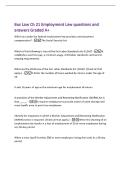 Bus Law Ch 21 Employment Law questions and&NewLine;answers Graded A&plus;