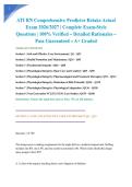 ATI RN Comprehensive Predictor Retake Actual Exam 2026&sol;2027 &vert; Complete Exam-Style Questions &vert; 100&percnt; Verified &ndash; Detailed Rationales &ndash; Pass Guaranteed &ndash; A&plus; Graded&NewLine;&NewLine;