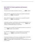 BUS LAW CH&period;4 Exam questions and answers&NewLine;Graded A&plus;