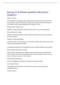 Bus Law 17 & 20 Exam questions and answers&NewLine;Graded A&plus;