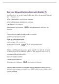 Bus Law 11 questions and answers Graded A&plus;