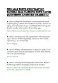 NSG 6005 TESTS COMPILATION&NewLine;BUNDLE 2026 NURSING TEST PAPER&NewLine;QUESTIONS ANSWERS GRADED A&plus;