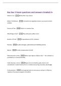 Bus law 3 Exam questions and answers Graded A&plus;