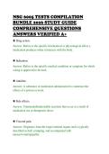 NSG 6005 TESTS COMPILATION&NewLine;BUNDLE 2026 STUDY GUIDE&NewLine;COMPREHENSIVE QUESTIONS&NewLine;ANSWERS VERIFIED A&plus;