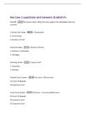Bus Law 1 questions and answers Graded A&plus;