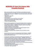 MCB2000 UF Exam One Asghari With Complete Solutions