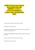 CHEM 134 final exam &lpar;Janusa&comma; SFA&rpar; QUESTIONS AND VERIFIED CORRECT ANSWERS GRADED A&plus; -LATEST 2026-2027- 100- GUARANTEED PASS&period;docx&NewLine;&NewLine;