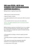 NSG 6005 WEEK 1 QUIZ 2026&NewLine;NURSING TEST PAPER QUESTIONS&NewLine;ANSWERS GRADED A&plus;