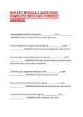 NHA CET MODULE 2 QUESTIONS COMPLETE WITH 100&percnt; CORRECT ANSWERS