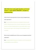 WGU D351 Exam study guide Questions and Correct&NewLine;Answers &vert; Latest Update 2026&sol;2027 &vert; Graded A&plus; &vert;&NewLine;Guaranteed Pass&period;