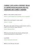 CARDIAC CATH LAB RN A PROPHECY RELIAS&NewLine;63 CERTIFICATION EVALUATION 2026 FULL&NewLine;QUESTIONS AND CORRECT ANSWERS&NewLine;
