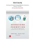 Test Bank &ndash; Advertising and Promotion  11th Edition &lpar; George Belch&comma; 2017&rpar; Chapter 1-22 &vert; All Chapters