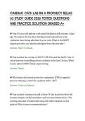 CARDIAC CATH LAB RN A PROPHECY RELIAS&NewLine;63 STUDY GUIDE 2026 TESTED QUESTIONS&NewLine;AND PRACTICE SOLUTION GRADED A&plus;