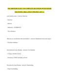 NSG 3600 PEDS EXAM 3 &vert;110 COMPLETE QUESTIONS WITH EXPERT SOLUTIONS &vert; 2026 LATEST UPDATED &vert; GET A&plus;